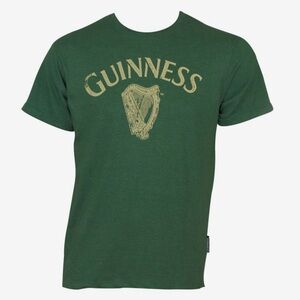 NWT Guinness Green Vintage Heathered Harp Tee in XL